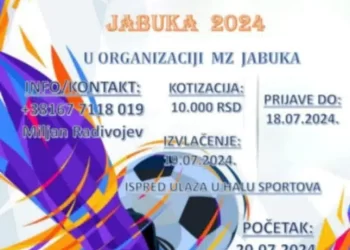 Ilindenski turnir u malom fudbalu u Jabuci 20. jula