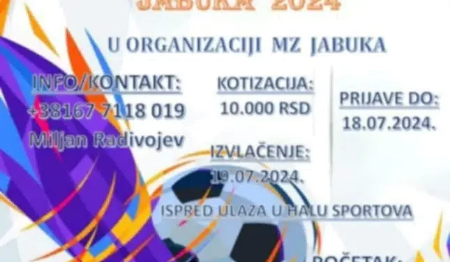 Ilindenski turnir u malom fudbalu u Jabuci 20. jula