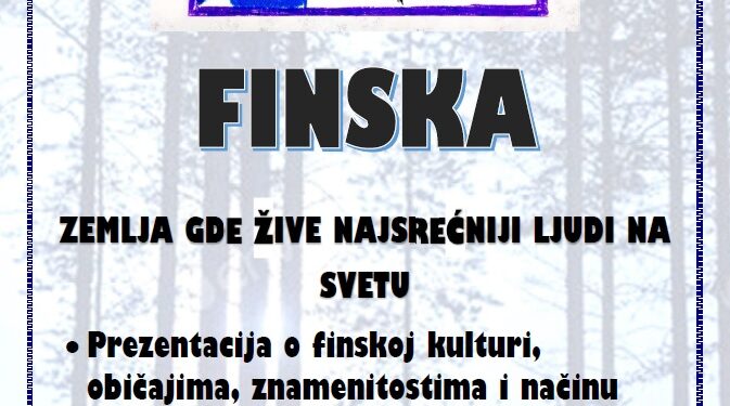 „Zemlja gde žive najsrećniji ljudi na svetu“: Prezentacija finske kulture u kovinskoj biblioteci