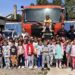 Bambijevci u poseti policajcima i vatrogascima