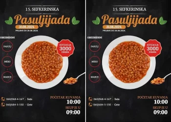 Sefkerinska pasuljijada 31. avgusta, prijave za takmičare do 28. avgusta