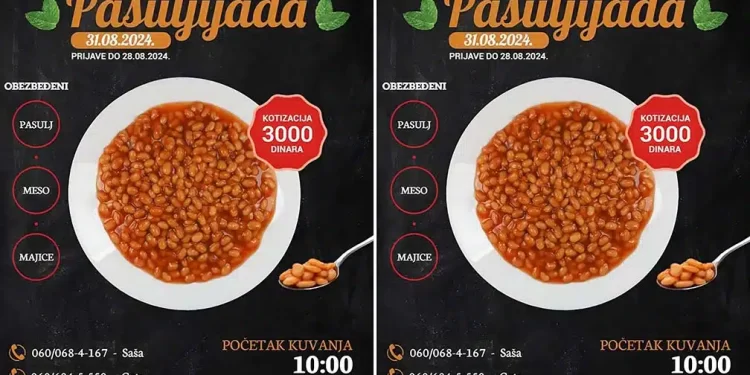 Sefkerinska pasuljijada 31. avgusta, prijave za takmičare do 28. avgusta