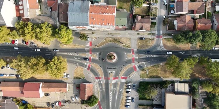 Nova infrastruktura u Pančevu: Kružni tok Miloša Obrenovića (VIDEO)