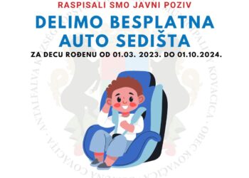 Opština Kovačica otvorila prijave za besplatna autosedišta