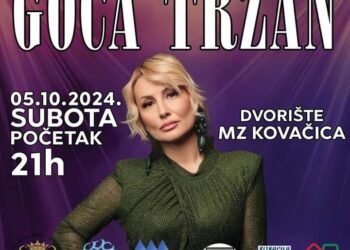 Koncert Goce Tržan 5. oktobra u Kovačici
