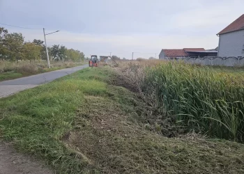 Čišćenje drenažnih kanala u Jabuci