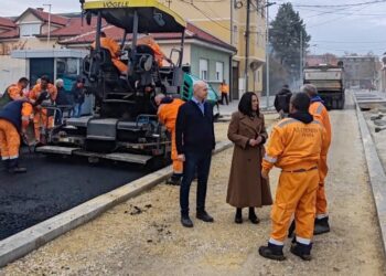 Vitman posetila radove na završetku rekonstrukcije ulice Kneza Mihaila Obrenovića