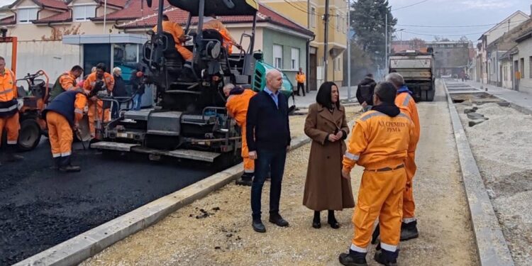 Vitman posetila radove na završetku rekonstrukcije ulice Kneza Mihaila Obrenovića