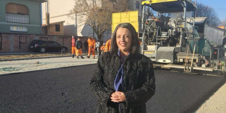 Vitman posetila radove u Dimitrija Tucovića: Apel građanima da pažljivo voze