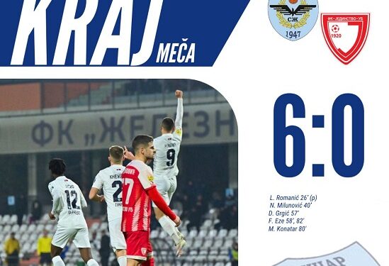 Železničar deklasirao Jedinstvo: Milunović postigao evrogol!