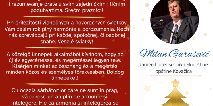 Opština Kovačica čestitala praznike po gregorijanskom kalendaru