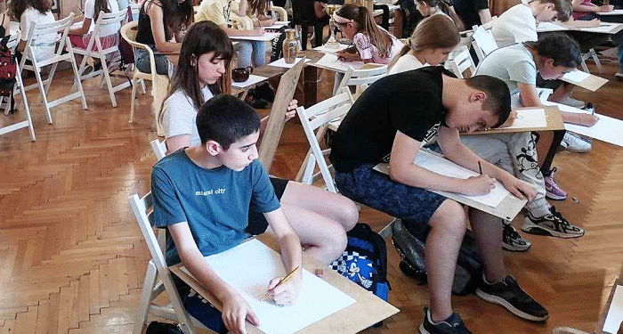 Dom omladine Pančevo: Letnja skola crtanja za decu