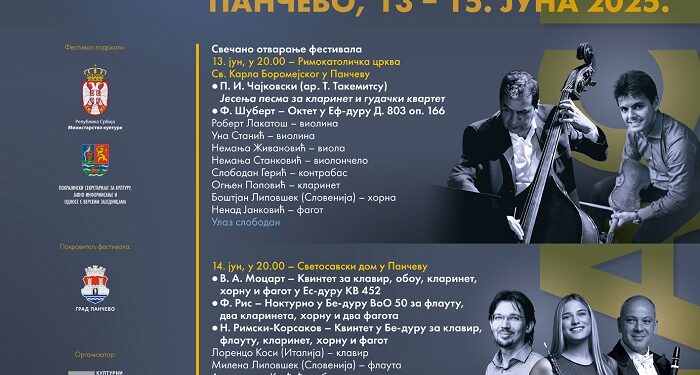 Međunarodni festival klasične muzike Klasik Fest od 13. do 15. juna u Pančevu