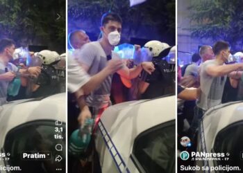 Uhapšen terorista iz Pančeva: Prskao policiju tečnošću intenzivnog mirisa, gurao ih i otimao im štitove