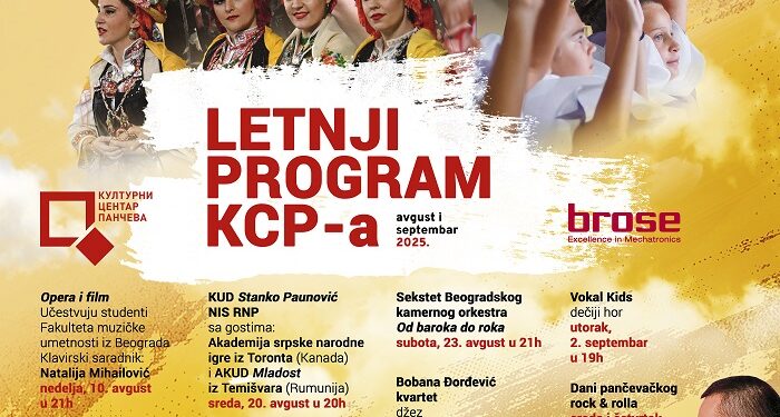 Besplatni letnji program Kulturnog centra Pančeva: Muzika za sve generacije