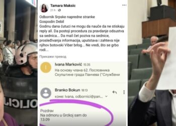Odbornička grupa SNS oštro osudila skandalozno i sramotno ponašanje odbornice Maksić