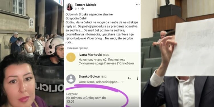 Odbornička grupa SNS oštro osudila skandalozno i sramotno ponašanje odbornice Maksić