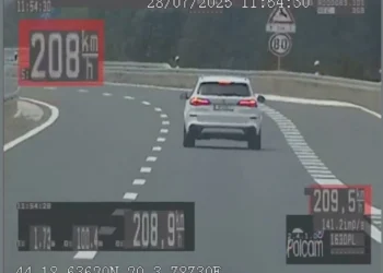 Presretač na putu Pančevo – Kovin zaustavio muškarca koji je vozio brže od 180