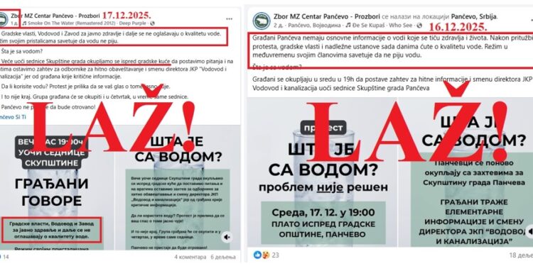 Pančevačkim blokaderima propao pokušaj manipulacije – očekuju se krivične prijave!