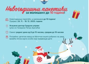 Podsetnik: Poziv za prijavu za novogodišnje paketiće