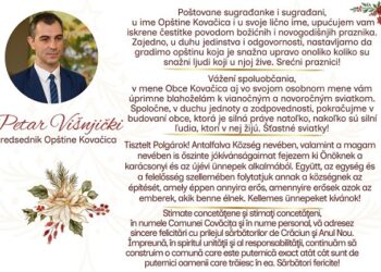 Predstavnici Opštine Kovačica uputili čestitke građanima povodom praznika koji slede
