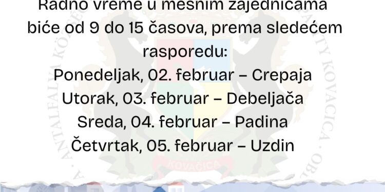 Svoj na svome u opštini Kovačica: Podneto 5.072 prijava, poslednji rok 5. februar