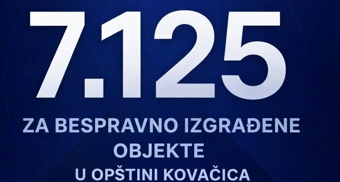 Više od 7.100 elektronskih prijava upis vlasnistva za bespravno izgrađene objekte u opštini Kovačica