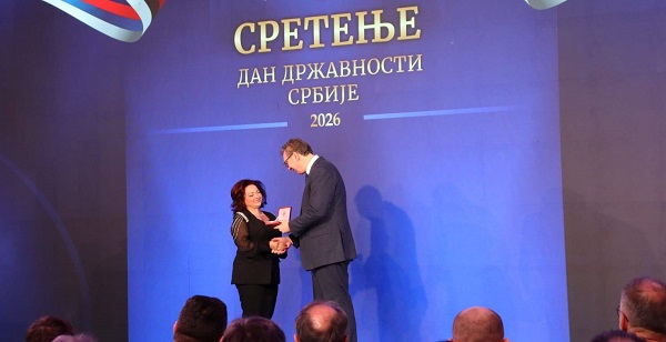 Predsednik Srbije dodelio NIU Libertatea Sretenjski orden