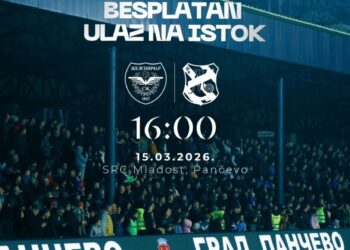 Besplatno na istočnu tribinu za meč Železničar – Mladost!