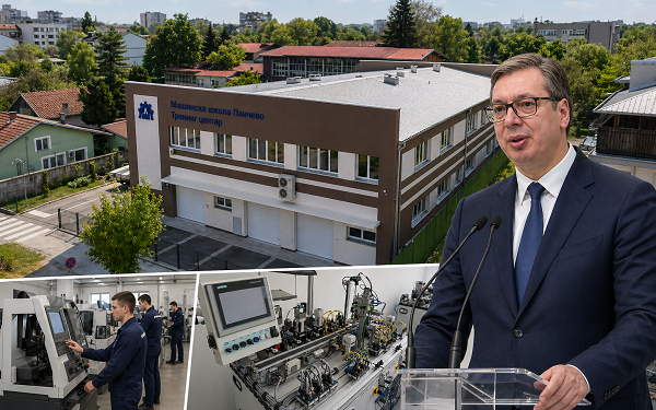 Predsednik Vučić sutra u Pančevu otvara trening centar za dualno obrazovanje u Mašinskoj školi