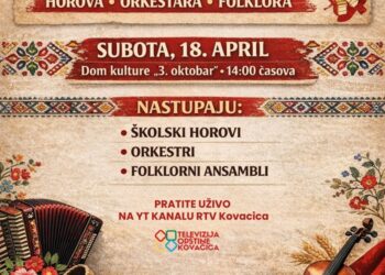 Najbolje iz opštine na jednom mestu: Smotra horova, orkestara i folklora u Kovačici