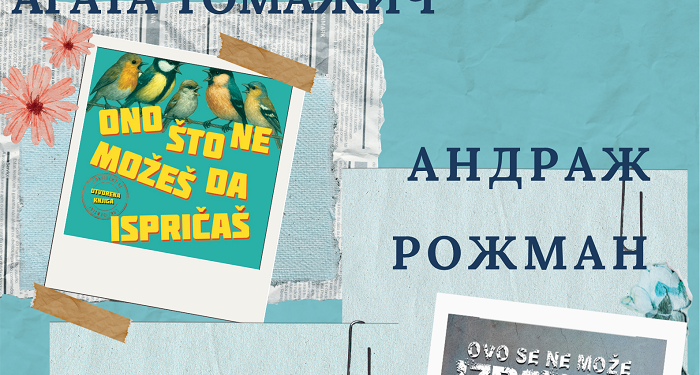 Veče slovenačke književnosti u Kovinu: Agata Tomažič i Andraž Rožman predstaviće svoja dela 9. aprila
