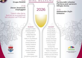 Poznat muzički program za Wine Weekend u Pančevu: Vino, ukusi u muzika u srcu Narodne bašte