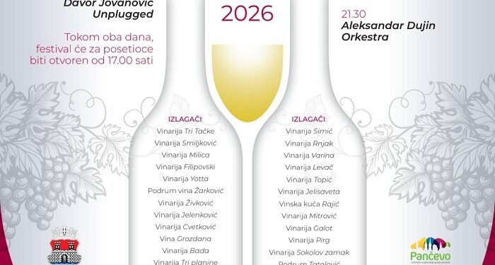 Poznat muzički program za Wine Weekend u Pančevu: Vino, ukusi u muzika u srcu Narodne bašte