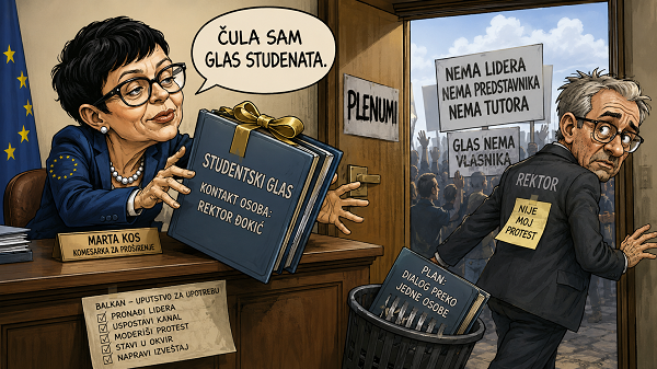 Marta je čula studentski glas: Plenumi preko Đokića ismejali komesarku