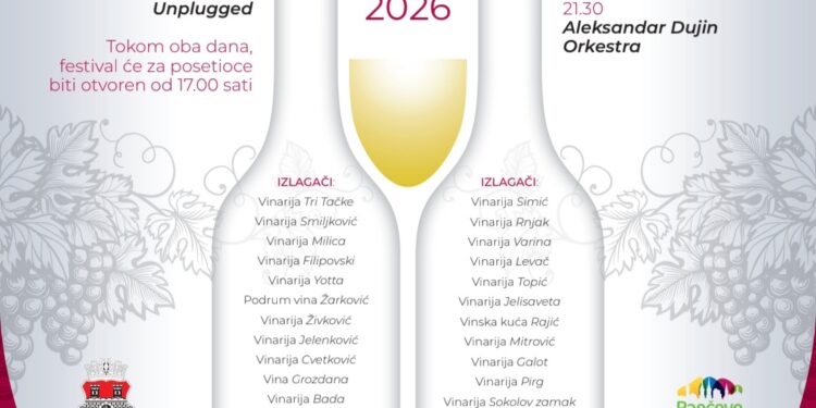 PANČEVO WINE WEEKEND okuplja više od 40 vinarija i 15 gastro izlagača uz odličan muzički program
