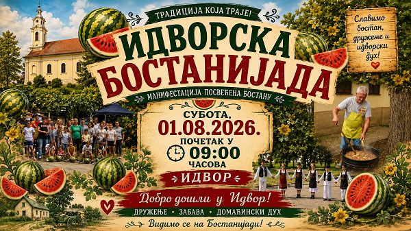 Idvor poziva na Bostanijadu: Takmičenja, folklor i zabava za sve generacije