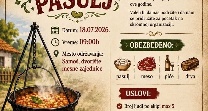 „Čarobni pasulj“ u Samošu: Susret penzionera u znaku druženja i zajedništva