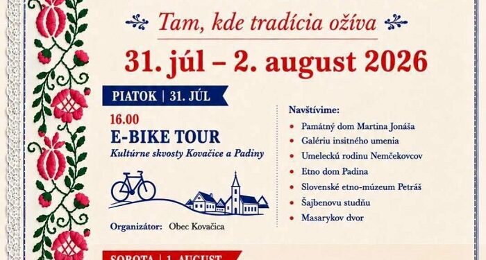 U susret Slovačkim narodnim svečanostima: Bogat program u Kovačici i Padini