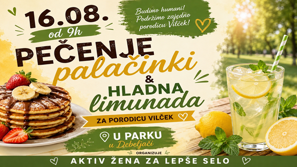 Humanitarna akcija u Debeljači: Palačinke i limunada za porodicu Vilček