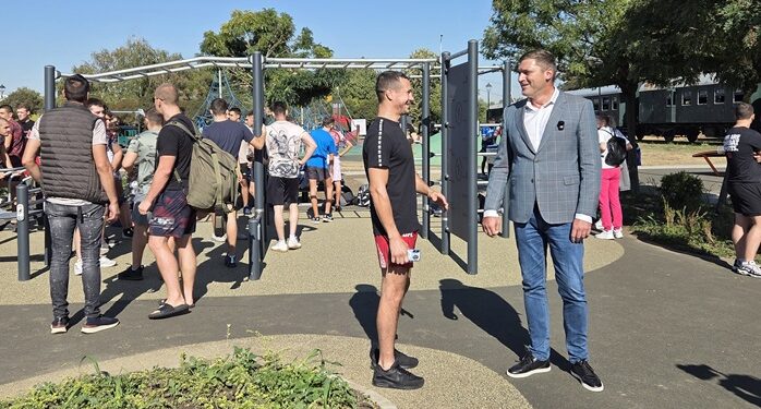 Javni sportski trening u Fit parku Tamiš