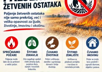 Opština Kovačica: Ne palite žetvene ostatke